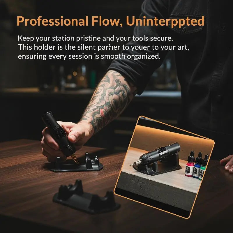 Silicone Tattoo Machine Stand & Pen Holder | Anti-Slip Rack Tattoo Machine Stand QXL