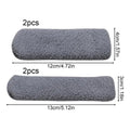 Plush Motorcycle Handlebar & Brake Lever Cover Set | Winter Handlebar Cover Set QXL Light Gray