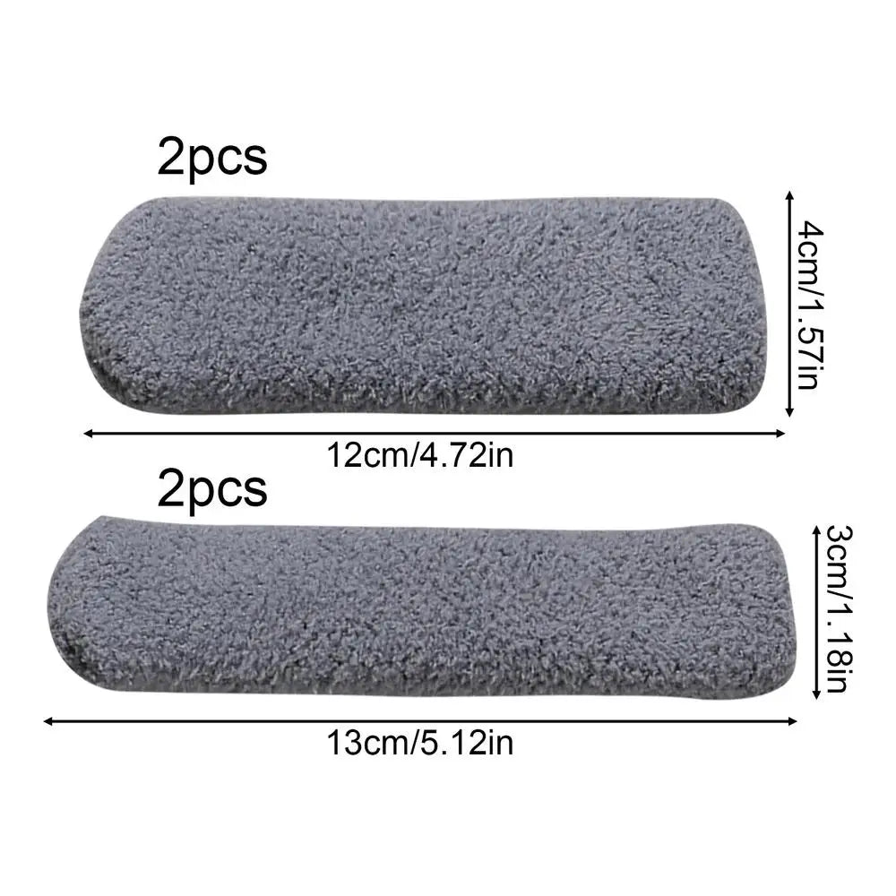 Plush Motorcycle Handlebar & Brake Lever Cover Set | Winter Handlebar Cover Set QXL Light Gray