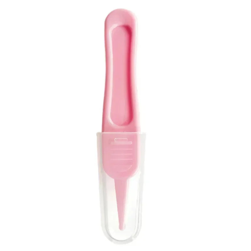 Baby Safety Tweezers – Nose & Ear Cleaning Forceps for Kids Baby Grooming Tool QXL B254 Pink