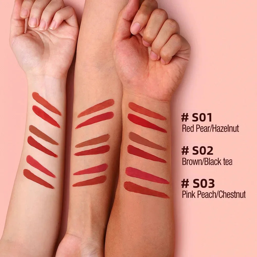 O.TWO.O Matte Liquid Lipstick Set | Transfer-Proof Lip Gloss Matte Liquid Lipstick QXL