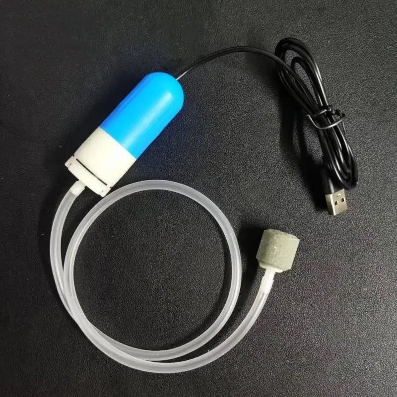 Silent Mini Aquarium Air Pump 3W with Air Stone & Tubing Aquarium Air Pump QXL A2