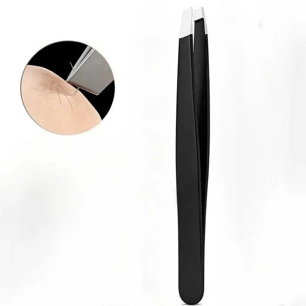 3-Pc Stainless Steel Eyebrow Trimmer Set | Scissors, Comb & Tweezer Eyebrow Grooming Set QXL
