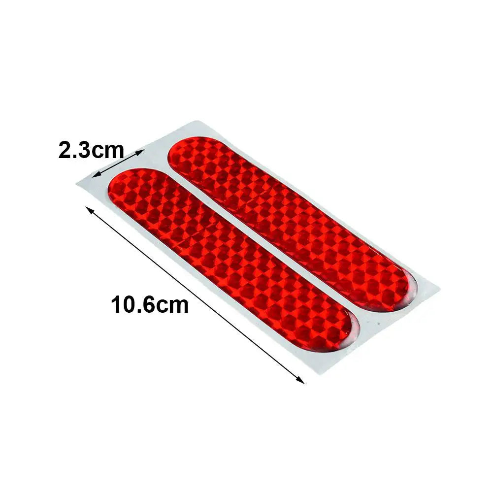 2-Pack Reflective Car Door Warning Stickers – Red Safety Decal Car Safety Sticker QXL