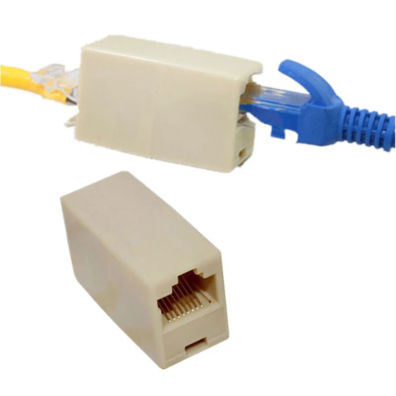 10-Pack RJ45 Female to Female Ethernet Coupler Connectors Ethernet Coupler Connector QXL