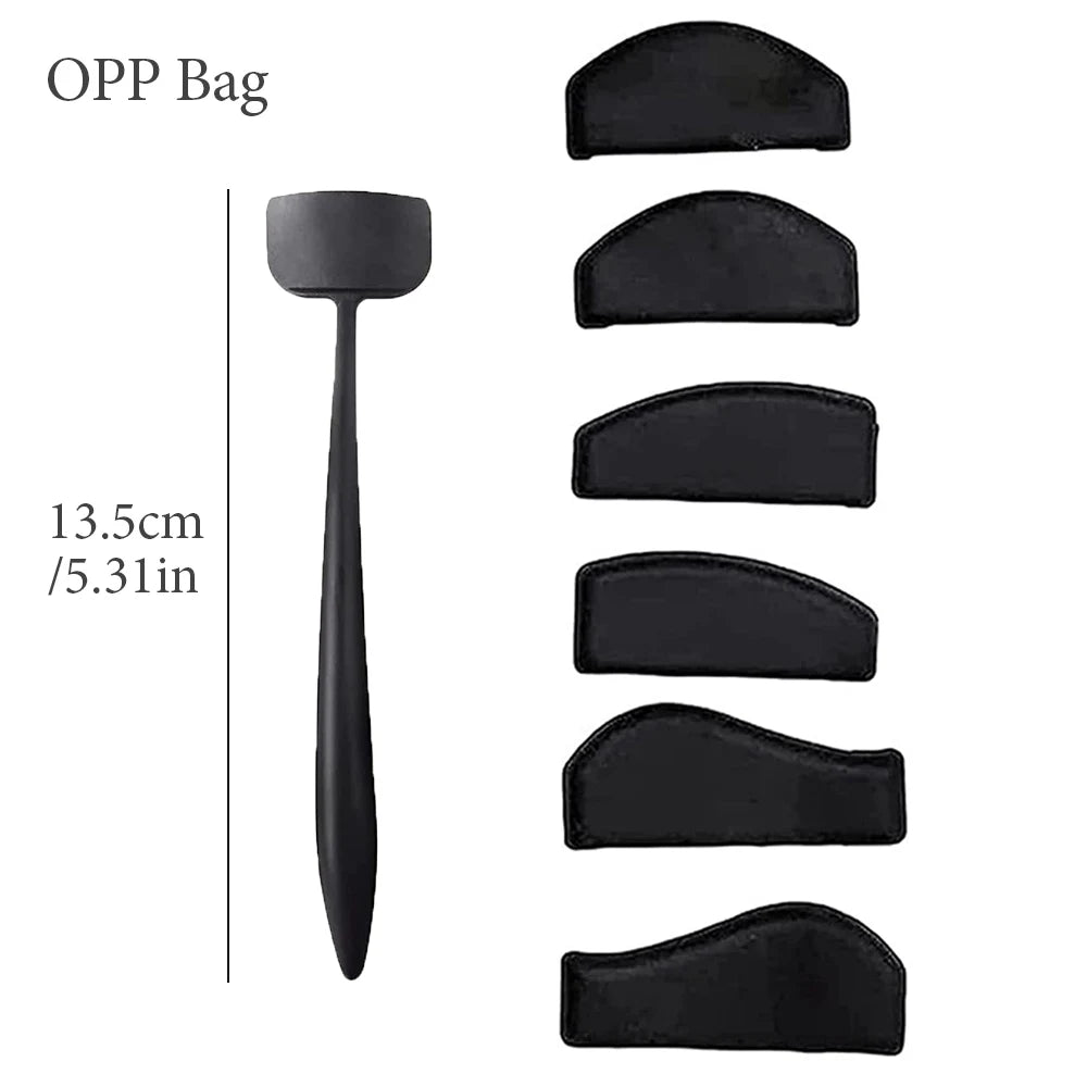 6-in-1 Silicone Eyeshadow Stencils & Stamp Applicator Set Eyeshadow Stencil Set QXL S Set