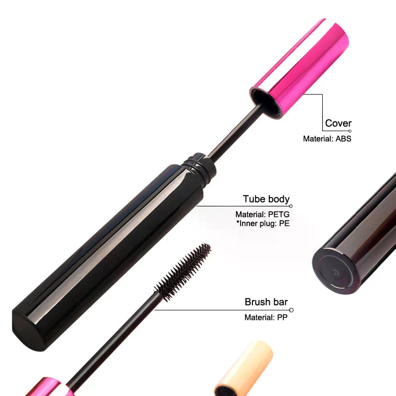 10ml Refillable Empty Mascara Tube with Brush Rod | DIY Mascara Tube Container QXL