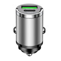 100W Mini USB-C Car Charger | Fast Charge iPhone & Samsung Car Phone Charger QXL 100W Grey