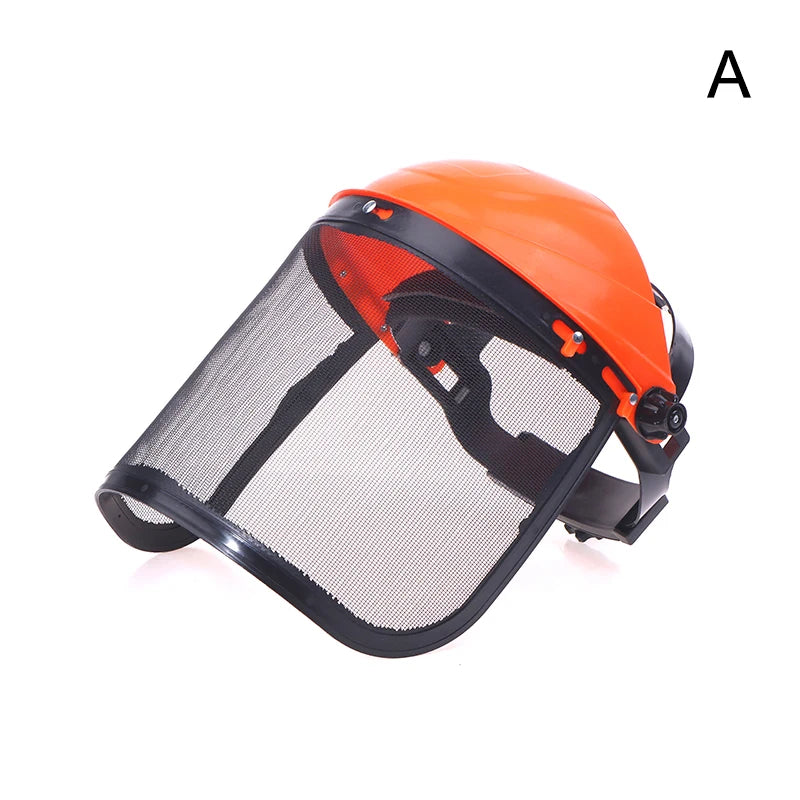 Forestry Safety Helmet Full Face Mesh Mask | Brush Cutter Safety Helmet QXL A
