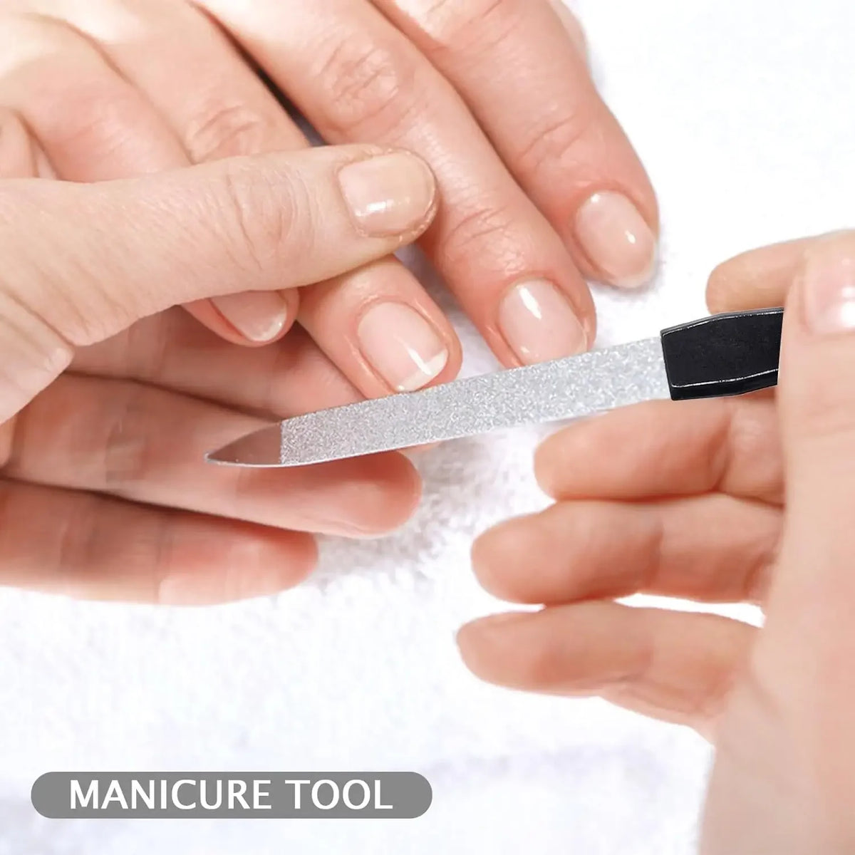 3-Pack Double-Sided Metal Nail Files | Manicure & Pedicure Metal Nail File Set QXL