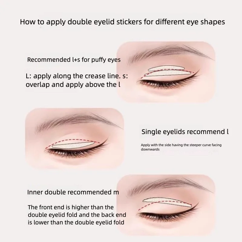 Invisible Waterproof Double Eyelid Tape Stickers – Natural Look Eyelid Tape Stickers QXL