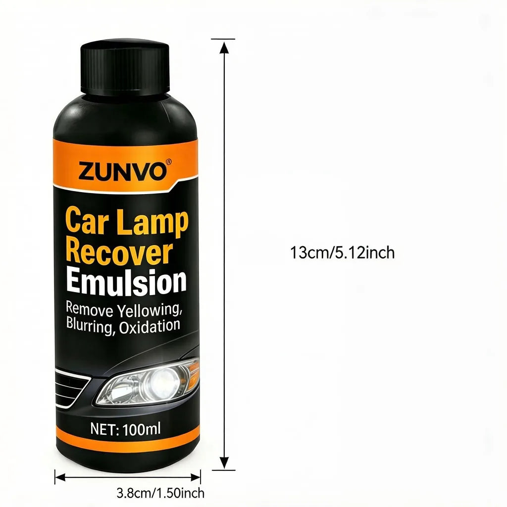 Car Headlight Restoration Emulsion | Remove Yellowing & Oxidation Headlight Restorer QXL