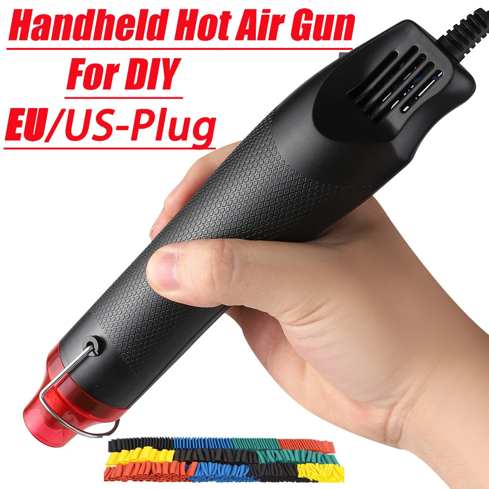 Mini Hot Air Gun 220V/110V with Stand | DIY Heat Blower Tool Mini Heat Gun QXL