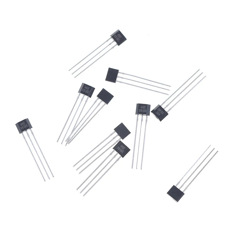 10-Pack 49E Linear Hall Effect Sensors OH49E SS49E TO-92 Hall Effect Sensor QXL