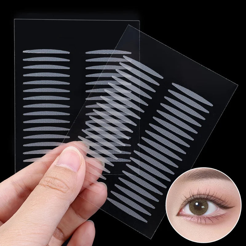 Invisible Double Eyelid Tape – 6-Sheet Mesh-Lace Slim & Wide Eyelid Shaping Tape QXL