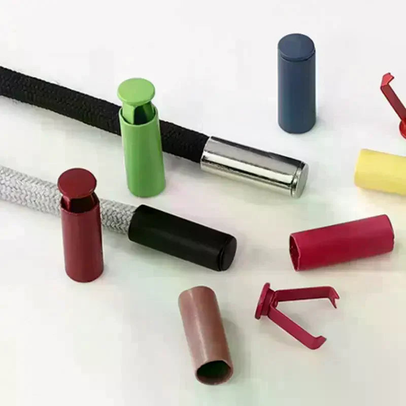 20-Pack Metal Cord End Stoppers | DIY Bag Rope Lock Caps Cord End Stopper QXL