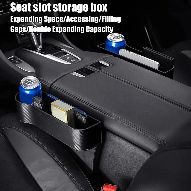 Car Seat Crevice Organizer | Seat Gap Slit Filler Box Car Seat Organizer QXL
