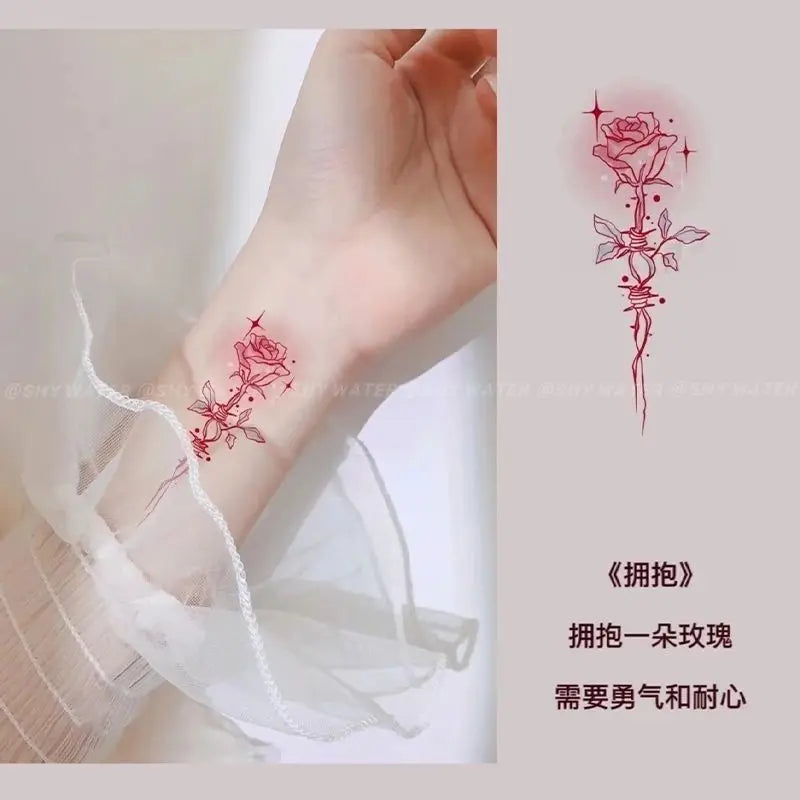Waterproof Colorful Temporary Tattoo Stickers | Body Art Temporary Tattoo Stickers QXL