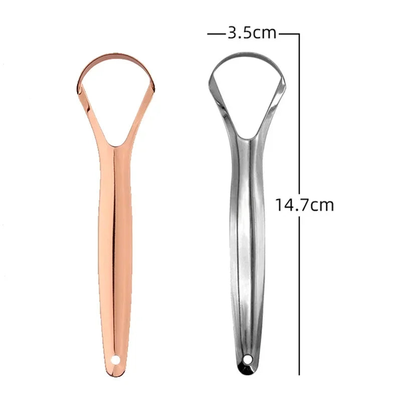 Stainless Steel Tongue Scraper | Fresh Breath Oral Care Tool Tongue Scraper QXL