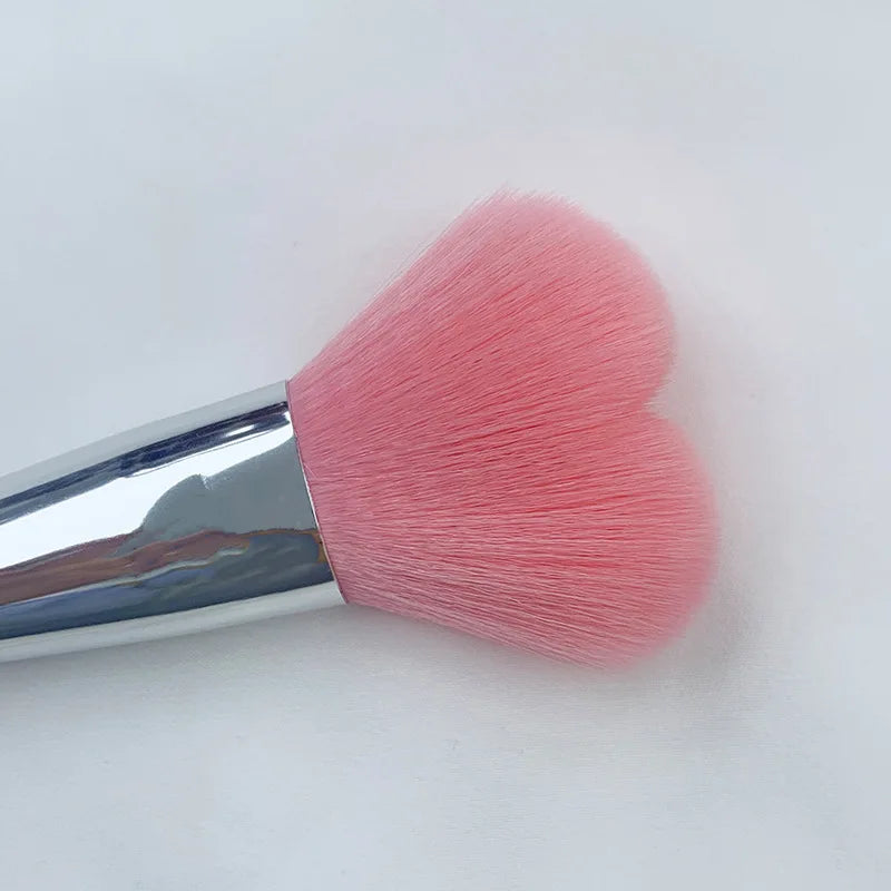 Wooden Handle Loose Powder & Blush Brush | Soft Synthetic Loose Powder Brush QXL