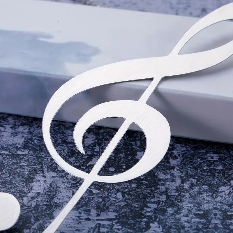 Musical Note Bookmark with Heart Charm | Gift for Music Lovers Decorative Bookmark QXL