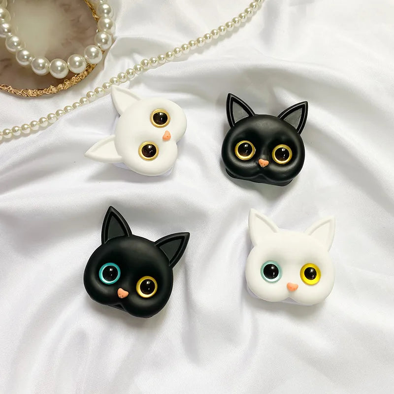 3D Cat Makeup Mirror & Phone Stand | 2-in-1 Air Bag Grip Makeup Mirror Stand QXL