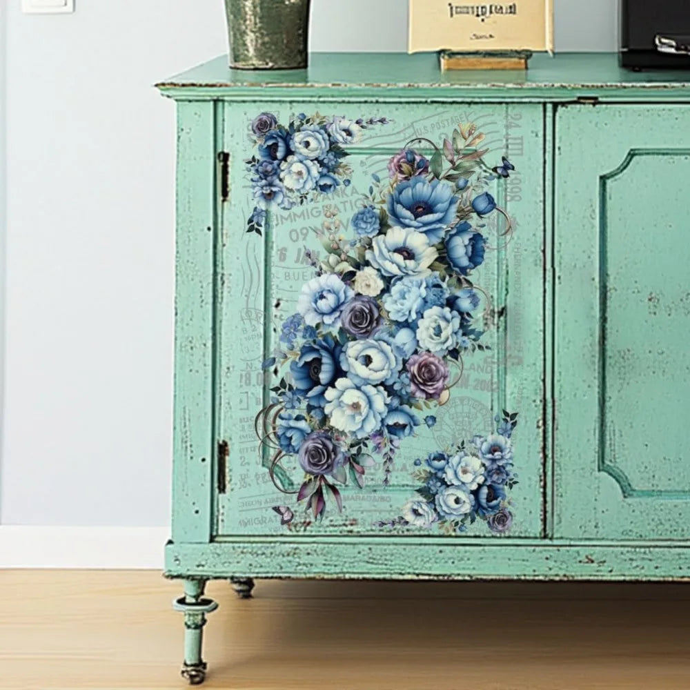 Cosmic Roses Rub-On Transfers for Furniture & Crafts | 3-Pack Rub-On Transfer Decals QXL