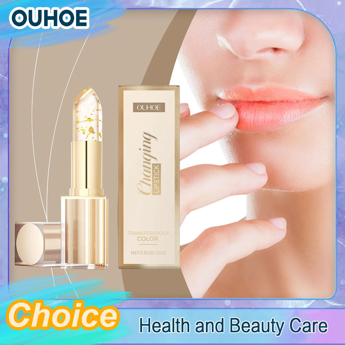 OUHOE Color Changing Lip Balm | Moisturizing Plumping Jelly Color Changing Lip Balm QXL