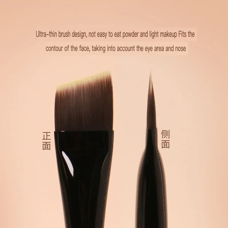 Flat Blade Foundation Brush – Seamless Liquid Makeup Applicator Foundation Makeup Brush QXL