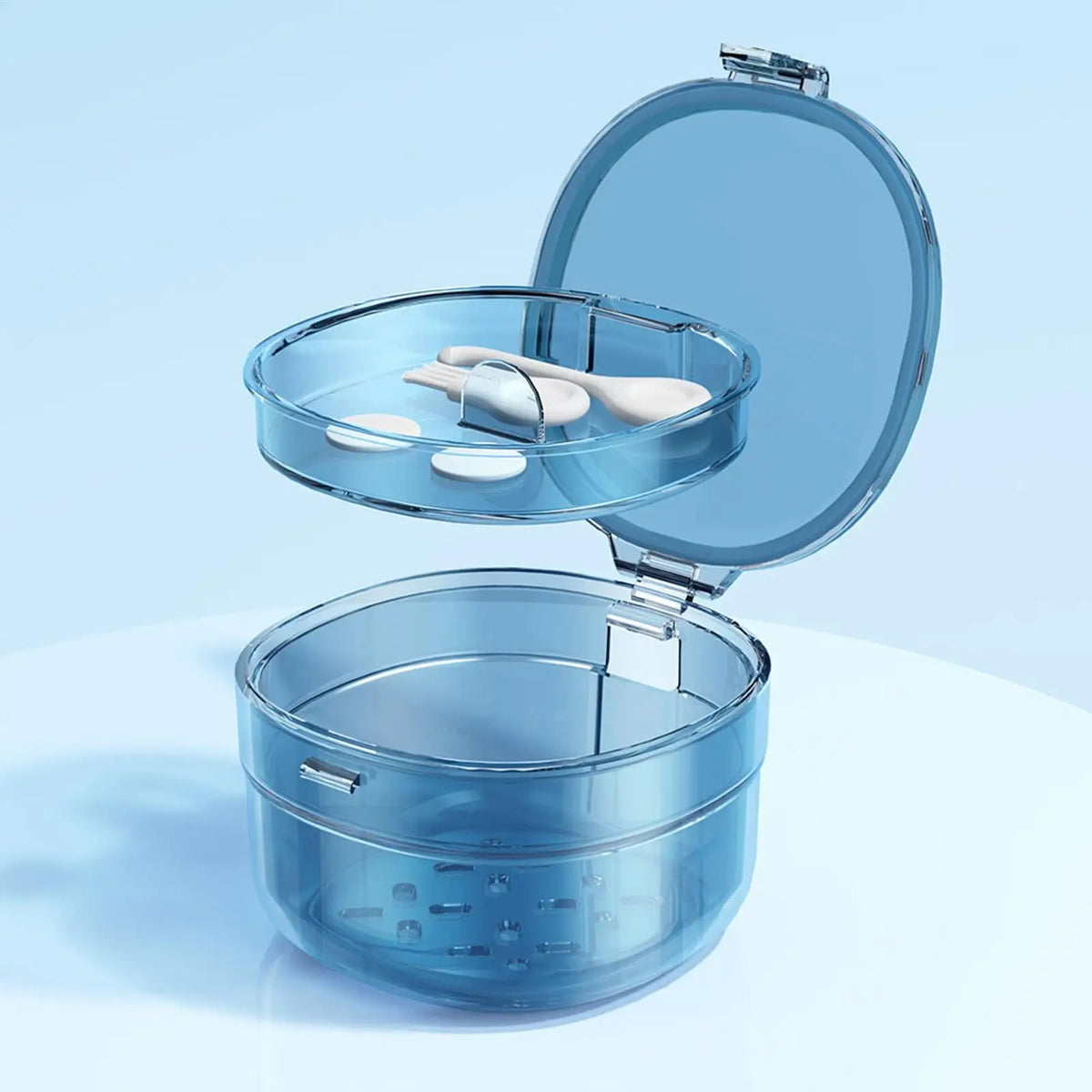 Portable Leak-Proof Denture & Retainer Soaking Case Denture Soaking Case QXL