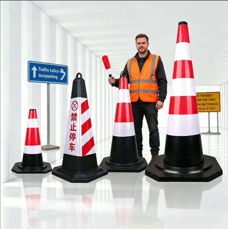 Reflective Traffic Cones 50/60/70cm | Construction & Parking Safety Traffic Safety Cones QXL