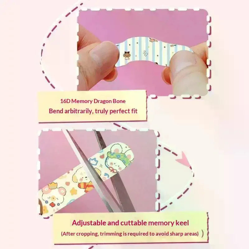 50-Pack Flexible Nose Shaping Strips | Self-Adhesive Patches Nose Shaping Strips QXL