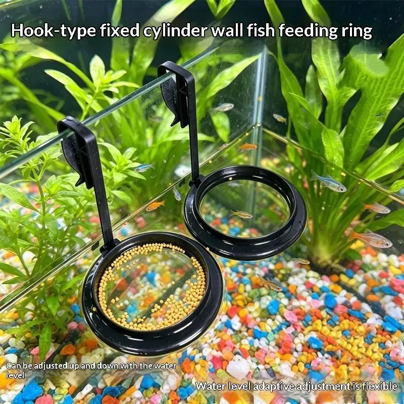 Aquarium Floating Feeding Ring | Fish Tank Food Tray 1/2/5-Pack Aquarium Feeding Ring QXL