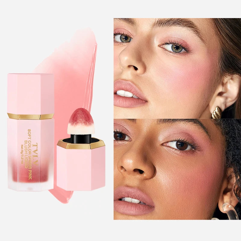 Liquid Blush Cream – 6 Shades Velvet Matte Blusher Liquid Blush Cream QXL