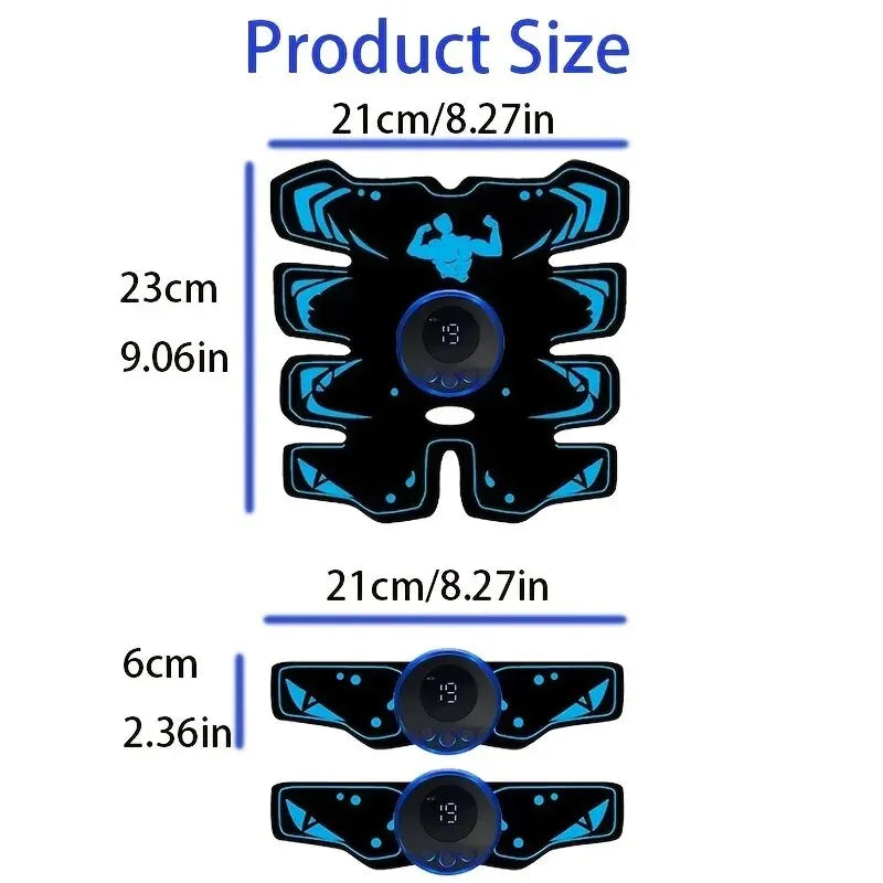 EMS Muscle Stimulator 3-in-1 ABS & Arm Wireless Trainer Set EMS Fitness Trainer QXL