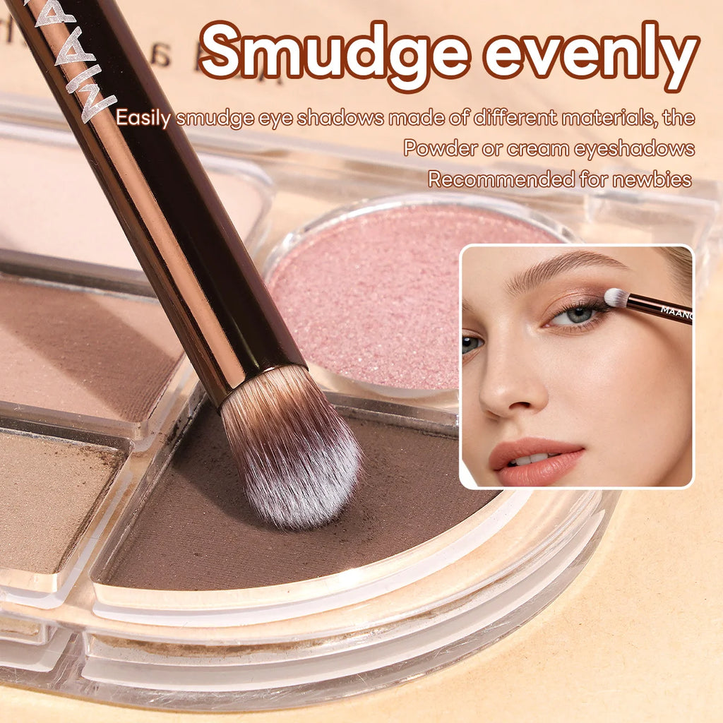 MAANGE 5-Pc Eye Shadow Blending Brush Set | Beginner Kit Eye Makeup Brush Set QXL
