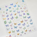 5D Laser Butterfly Nail Art Stickers | Self-Adhesive Decals Nail Art Stickers QXL 1pcs