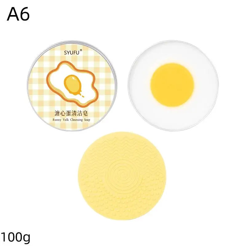 Makeup Brush Cleansing Soap Kit with Silicone Scrub Pad Brush Cleansing Soap QXL A6