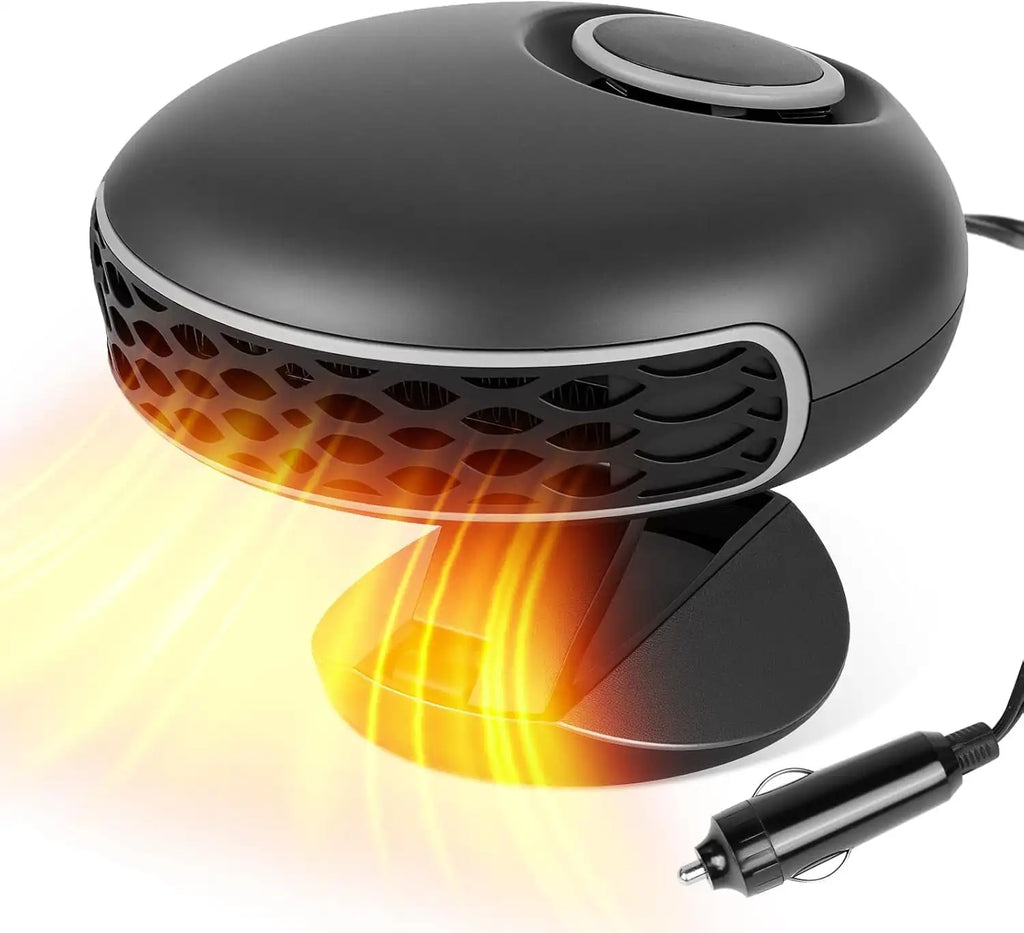 150W 12V Portable Car Heater & Defroster | 360° Fan Car Heater Fan QXL