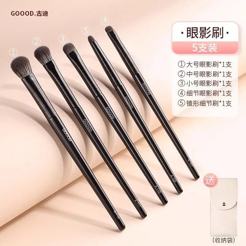 Eye Makeup Brush Set – Eyeshadow, Blade & Detail Brushes Eye Makeup Brush Set QXL 5 black brushes