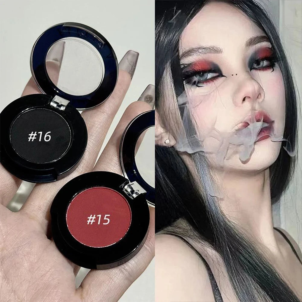 2-in-1 Matte Eyeshadow & Contour Palette | White Black Red Eyeshadow Palette QXL