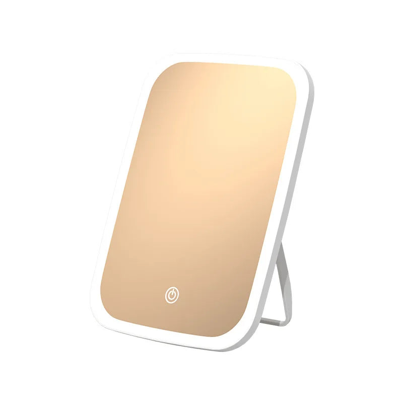 Adjustable LED Desktop Makeup Mirror | Foldable Vanity LED Makeup Mirror QXL