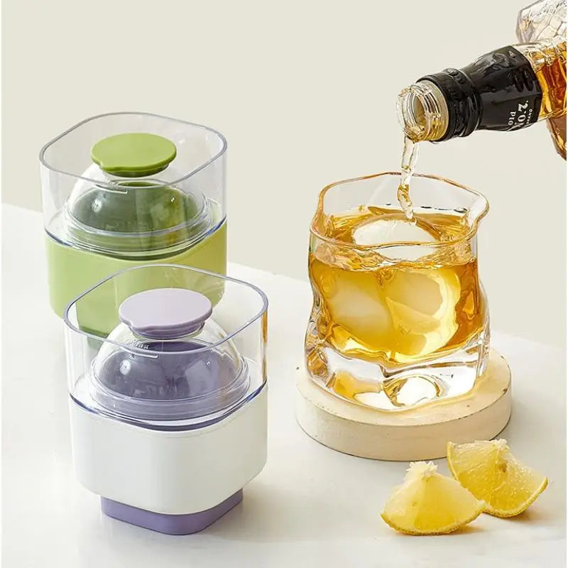 Large Silicone Ice Ball Mold | Food-Grade Round Ice Sphere Tray Ice Ball Mold QXL