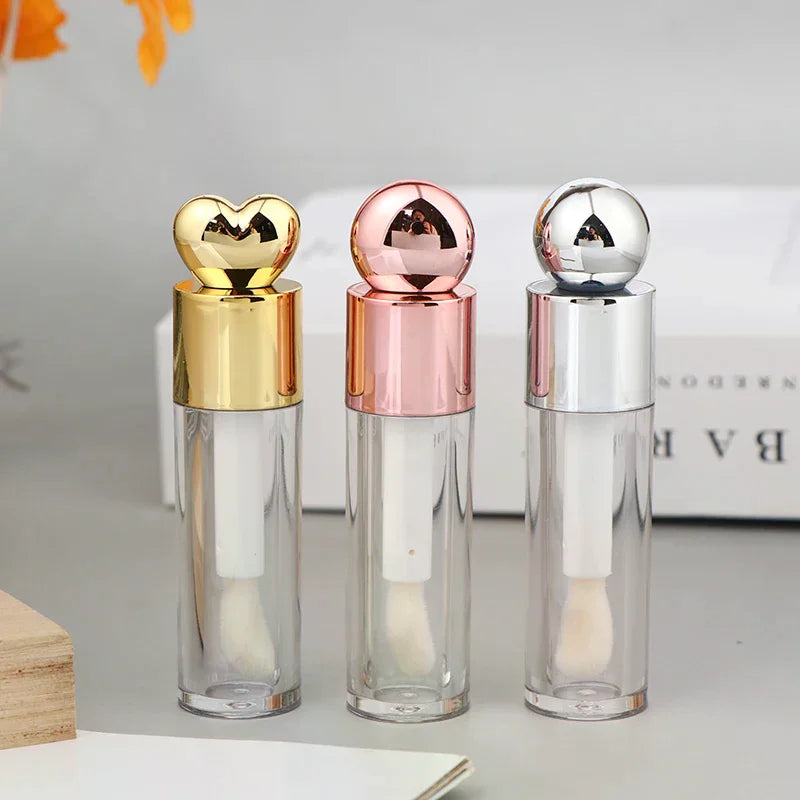5ml Empty Electroplated Lip Gloss Tube | DIY Brush Container Lip Gloss Container QXL