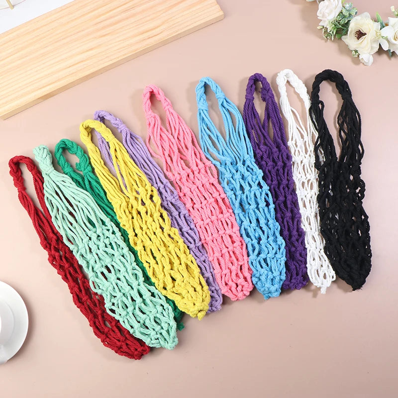 Crochet Water Bottle Bag | Woven Net Cup Holder Carrier Bottle Carrier Bag QXL