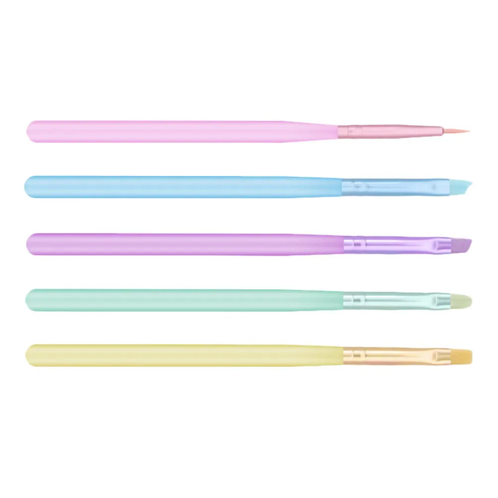 5-Piece Nail Art Brush Set | Manicure Painting Tools Kit Nail Art Brushes QXL