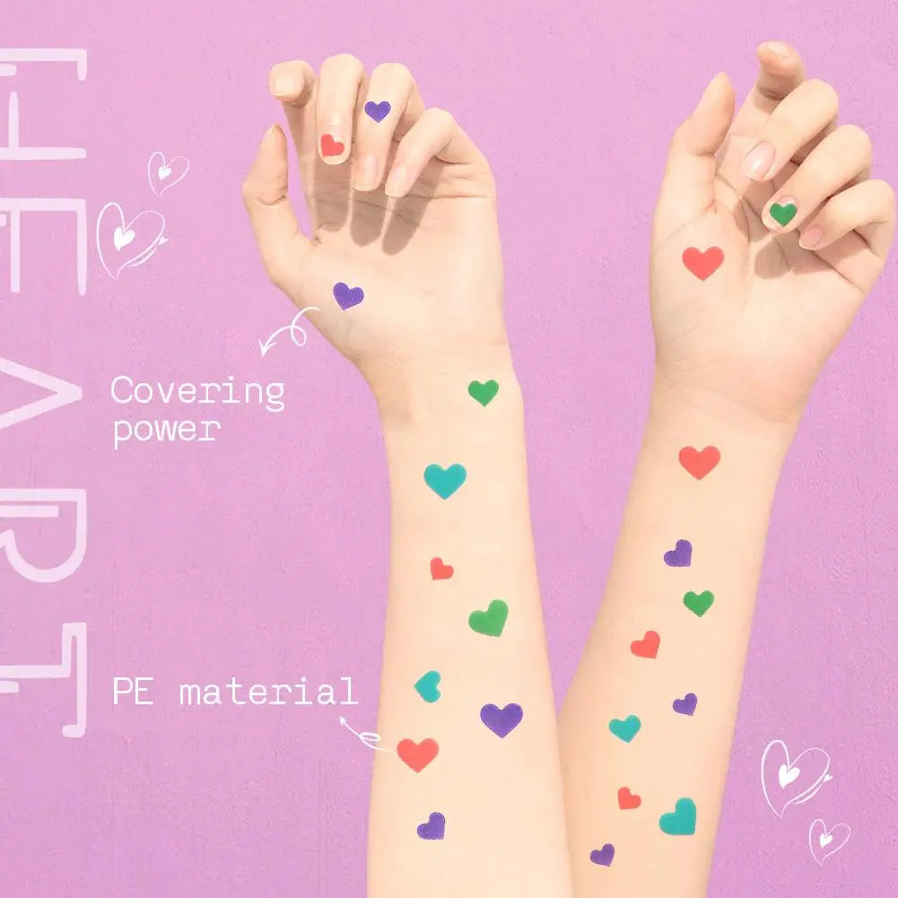 144-Pc Heart Blemish Spot Patches | 0.1mm Thin Skin Cover Blemish Spot Patch QXL