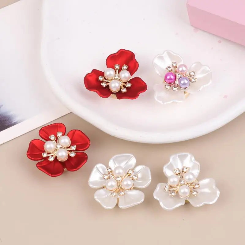 2-Pack Floral Clip-On Button Covers for Shirts & Dresses Button Covers QXL