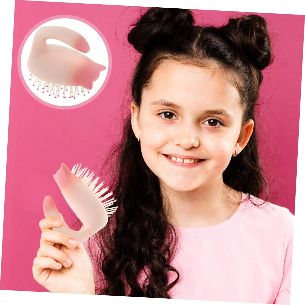 Mini Paddle Hairbrush | Kids Travel Scalp Massage Comb Kids Travel Hairbrush QXL