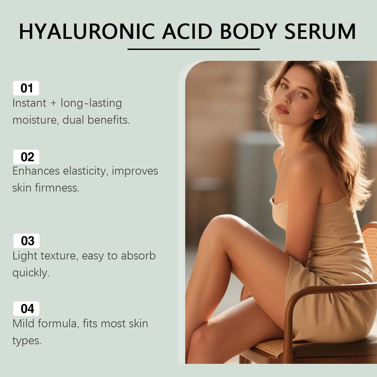 Hyaluronic Acid Body Lotion | Firming & Hydrating Essence 386ml Body Moisturizing Lotion QXL
